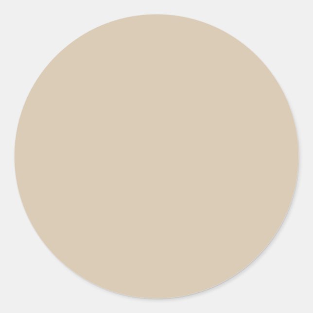 Sticker Rond Kilim Beige Solide Couleur (Devant)