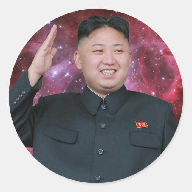 Sticker Rond KIM JONG Un SpACEFORCE (Devant)
