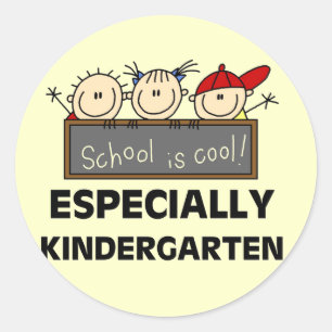 Sticker Rond Kindergarten School est Cool Tshirts et cadeaux