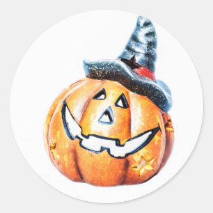Sticker Rond Kine de Halloween