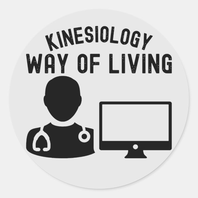 Sticker Rond Kinésiologie- Mode de vie (Devant)