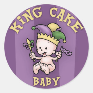 Sticker Rond King Cake Baby