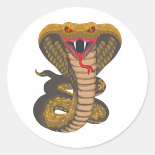 Sticker Rond King Cobra