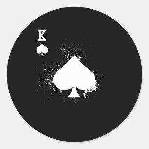 Sticker Rond King Spade J'Ai Acheté Cette Chemise Avec Ton Arge