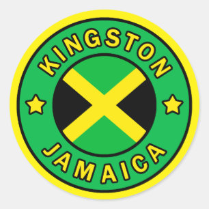 Sticker Rond Kingston Jamaïque