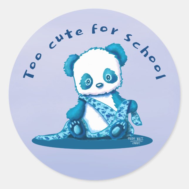 Sticker Rond KiniArt Panda Cub (Devant)
