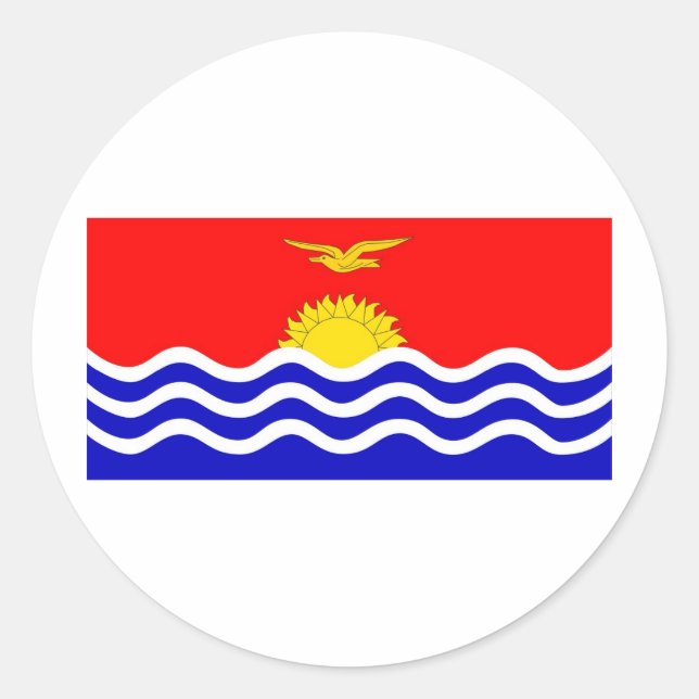 Sticker Rond Kiribati (Devant)