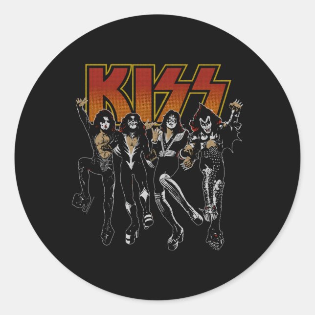 Sticker Rond Kiss Destroyer Coon (Devant)