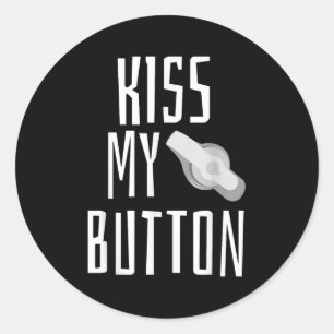 Sticker Rond Kiss My Button Feeding Tube Awareness Tubie G Tube