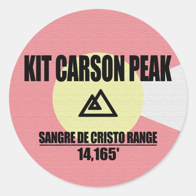 Sticker Rond Kit Carson Peak (Devant)