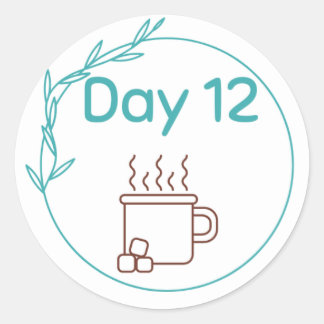 Sticker Rond Kit de dégustation de chocolat Jour 12