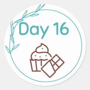 Sticker Rond Kit de dégustation de chocolat Jour 16