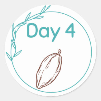 Sticker Rond Kit de dégustation de chocolat Jour 4