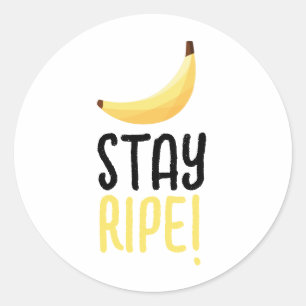 Sticker Rond Kit de fête personnalisé Funny Banana moderne et m