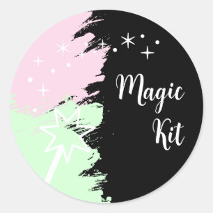 Sticker Rond Kit Magique d'Anniversaire Magique