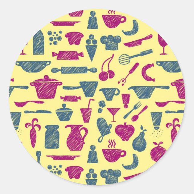 Sticker Rond Kitchen (Devant)