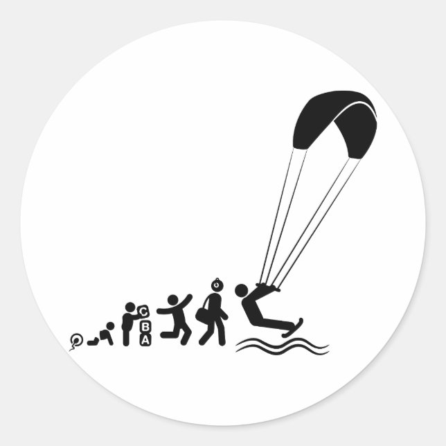 Sticker Rond Kiteboard (Devant)