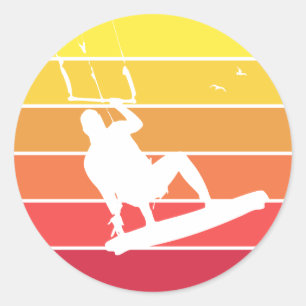 Sticker Rond Kiteboard