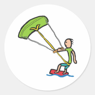 Sticker Rond Kiteboard