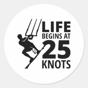 Sticker Rond Kitesurf Kitesurf Kitesurf Sports nautiques