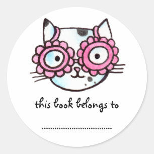 Sticker Rond Kitteh