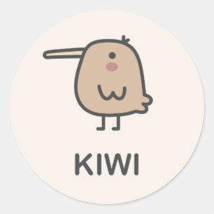 Sticker Rond Kiwi
