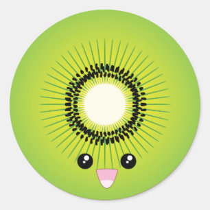 Sticker Rond Kiwi