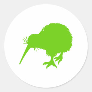 Sticker Rond Kiwi Green