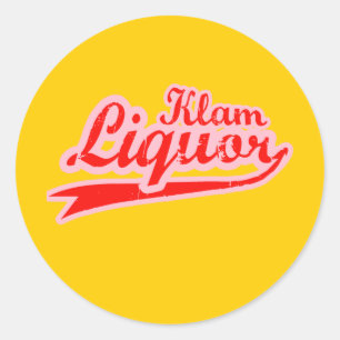 Sticker Rond Klam Liquor