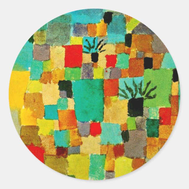 Sticker Rond Klee - Jardin Sud (tunisien) (Devant)
