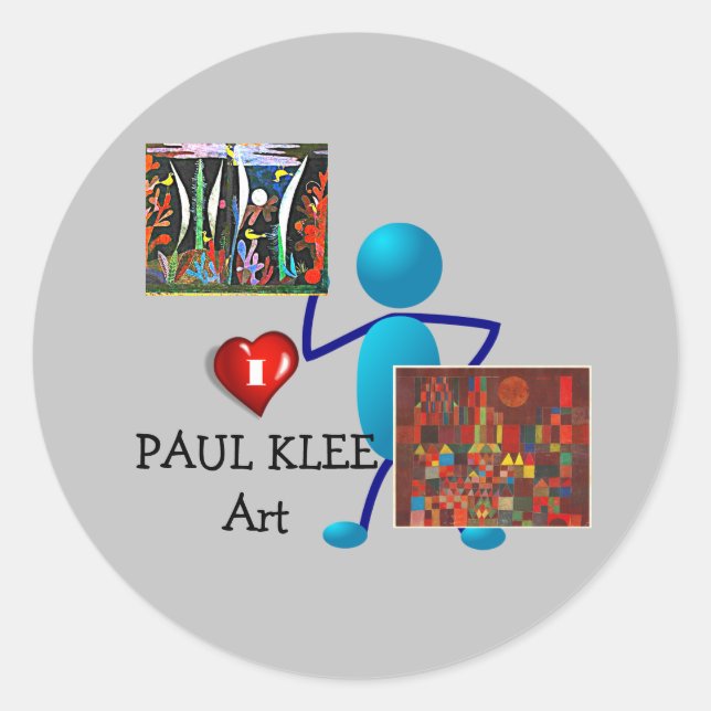 Sticker Rond Klee - Paul Klee Art (Devant)