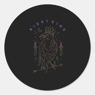 Sticker Rond Knight king