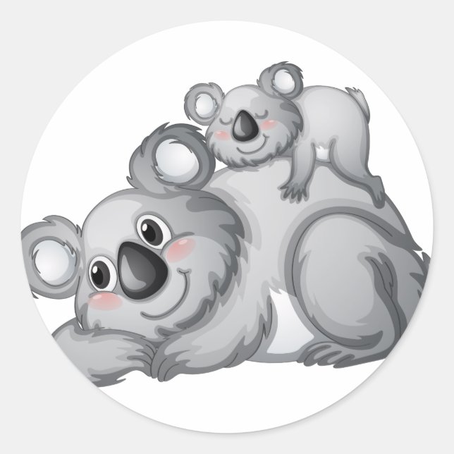 Sticker Rond Koala (Devant)