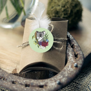 Sticker Rond Koala