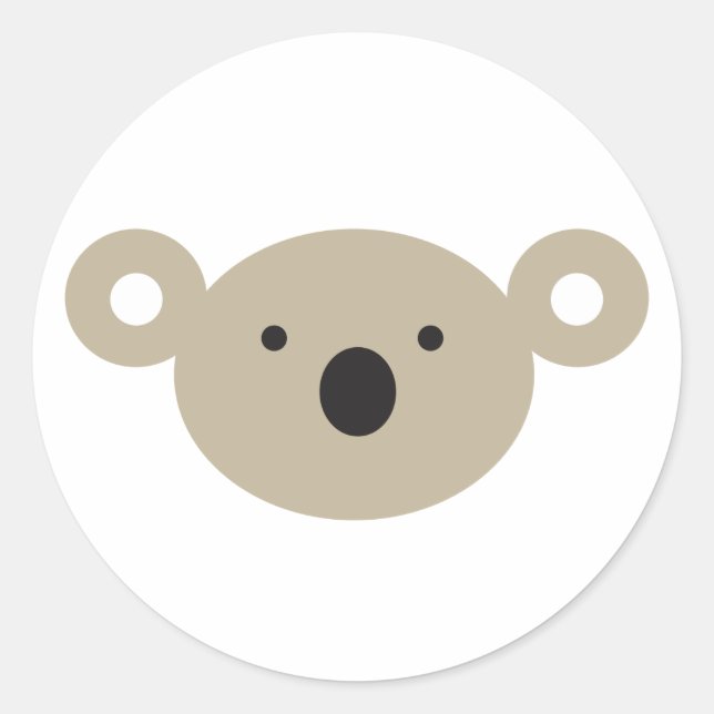 Sticker Rond Koala Bear (Devant)