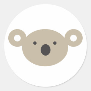 Sticker Rond Koala Bear