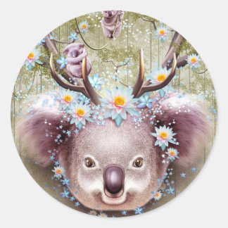 STICKER ROND KOALA BEAR HORDE