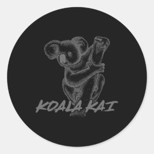 Sticker Rond Koala Kai pour les ados amateurs de karaté et d'an