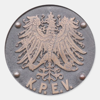 Sticker Rond Koeniglich Preussische Eisenbahn-Verwaltung
