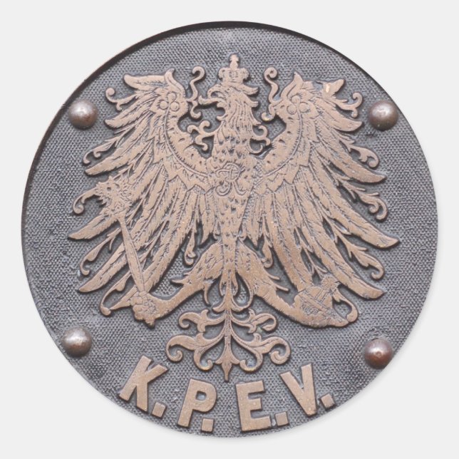 Sticker Rond Koeniglich Preussische Eisenbahn-Verwaltung (Devant)
