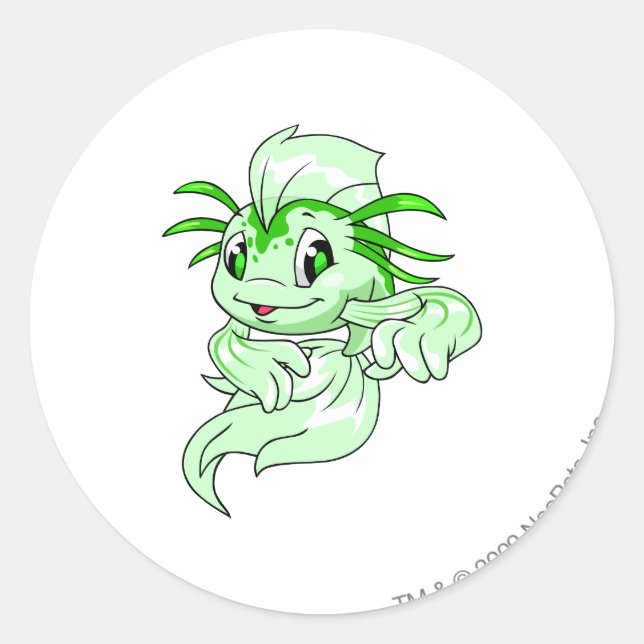 Sticker Rond Koi Green (Devant)