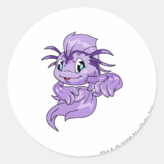 Sticker Rond Koi Purple