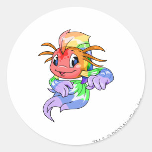 Sticker Rond Koi Rainbow