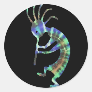 Sticker Rond kokopelli