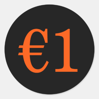 Sticker Rond Koningsdag Vrijmarkt : texte orange Prix sur mesur
