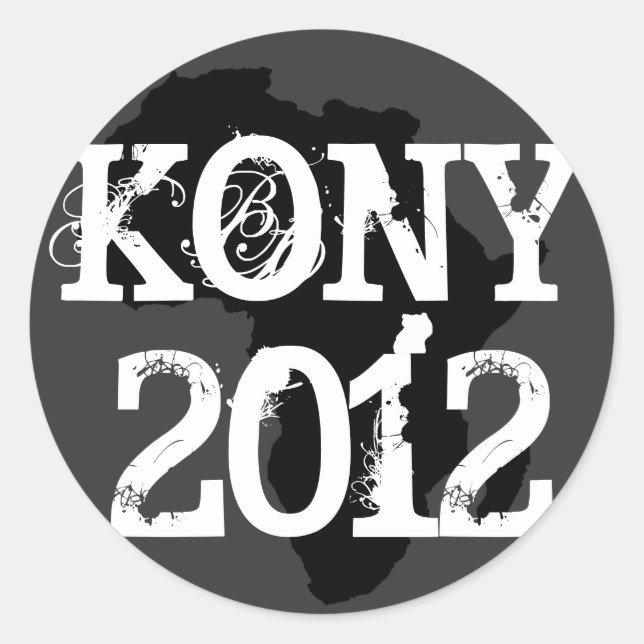 Sticker Rond Kony 2012 (Devant)