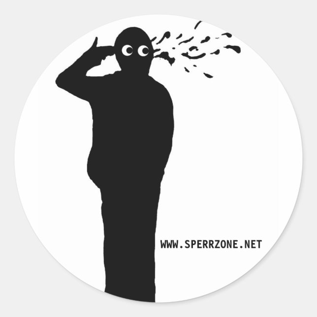 Sticker Rond Kopfschuss (Devant)