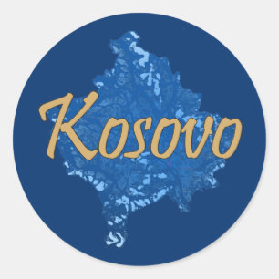 Sticker Rond Kosovo