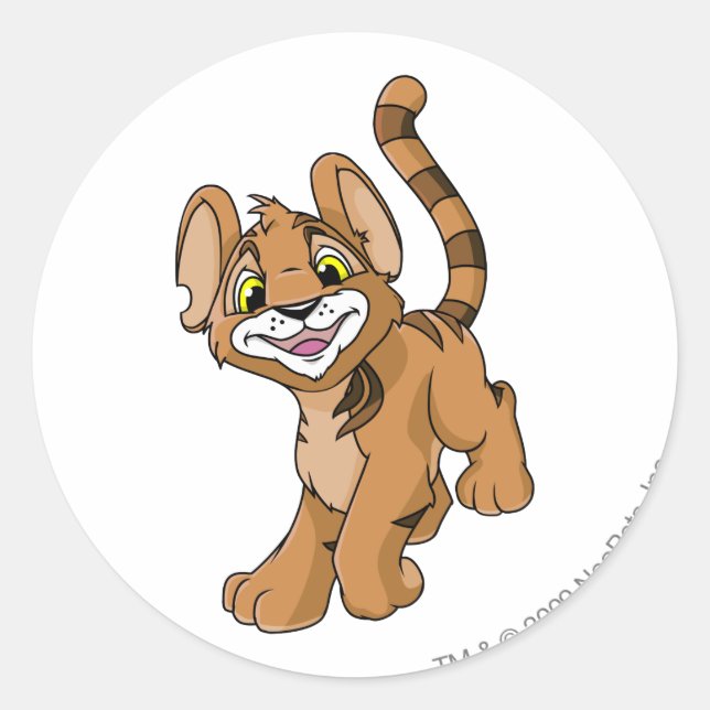 Sticker Rond Kougra Brown (Devant)