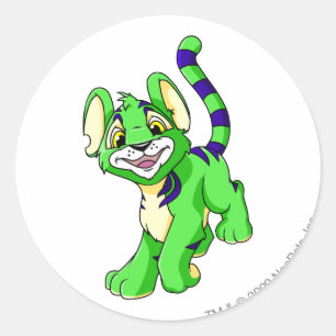 Sticker Rond Kougra Green